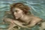 Placeholder: woman in camo swim in deep water by andrea del sarto