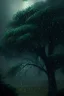 Placeholder: Trees under the rain