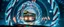 Placeholder: buss driving through a hollow candy cane tube