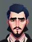 Placeholder: Portrait of a 30 year old strange gay wizard like John Snow