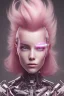 Placeholder: cyborg, pink hair,seven, perfekt, real