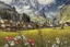 Placeholder: Spring in Switzerland elegant extremely detailed fantasy intricate 8k very attractive beautiful high definition crisp quality colourful Jean-Baptiste Monge bernard buffet