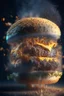 Placeholder: a burger turning into dust, extremely detailed dust particle details, natural colours, meticulously intricate perfectly symmetrical extremely detailed, pixiv daily ranking, pixiv, extreme depth of field, artstation, sculpture style, spectacular details, volumetric lighting, masterpiece, cinematic, Hollywood production, 8k resolution, high definition, max octane render, vivid colors, max resolution, unreal engine , max perfectionism, realistic composition, professional photography, max focus, mas