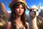 Placeholder: Digital art, high quality, digital masterpiece, natural illumination, sunny day, realistic, film style, (full body:2.5), (1 young peruvian girl with alpaca ears:3), (dark brown hair:1.8), (sexy green eyes:1.8), (Alpaca llama ears:1.8), (Alpaca ears headband:1.8), (tall:1.8), (White peruvian pajamas:1.8), Peruvian patterns, (Peruvian town at background:1.8), Peruvian town