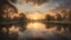 Placeholder: Style John Constable, sunset, relaxation, luxury, dream world, calm beauty, symmetry, fantasy world, magic, beautiful composition, exquisite detail, 135mm lens