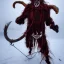 Placeholder: Wa-vy style, epic photo of a bloody krampus, ultra realistic, cinematic