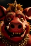 Placeholder: Pumbaa from the lion king with fangs in gold