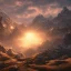 Placeholder: highly detailed mountain landscape, sunset, illustration, cinematic lighting, 4k, 8k, octane render, digital concept art, pinterest, extremely detailed, ambient lighting.