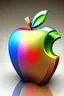 Placeholder: Apple icon 3D,rrainbow colors