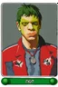 Placeholder: Figo Embroidered Gorillaz Music Band version, green face