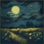 Placeholder: wane of summer van gogh style dark