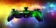Placeholder: shiney xbox controller odd design. nebula backround