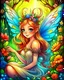 Placeholder: enchanted cute fairies ,illustration, adult book cover