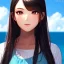 Placeholder: red long haired woman, casual clotting, realistic, HD4k, watery cloud background, close up shot,