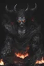 Placeholder: Hades, hell, Depression, 1man, black background