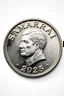 Placeholder: view of the word, SamarrraiAI 2025, on a coin ,with picture of , man head in the middle of the coin