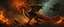 Placeholder: Nabraxas fire and darkness Haiti dragon with rooster head and serpent legs as a vision of the beginning of awakening within a dream of paint color and time and a whip covered in blood