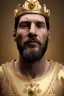 Placeholder: Realistic image, sculpture, white marble material with gold veins, Lionel Messi, gold laurel leaves crown, gold ornaments, Renaissance style, sun rays background, waist up portrait, epic, celestial, cinematic lighting, God lights, 4k resolution, smooth details, soft lighting, unreal engine 5, art station, substance 3d.