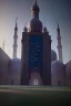 Placeholder: Islamic mosque app layout, 8k, dof, perspective view, pivot on triumph, by paul meijering