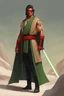 Placeholder: Full Muscular Body, Male Tan Human, Sith Empire, Red Bandage Blindfold. Green and Black Robes