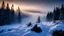 Placeholder: Morning sky,fir forrest scenery, valley,creek,forest,heavy mist,mist shadows,tree, before sunrise,nature,night,snow,fir tree,night,holy night