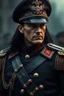 Placeholder: Russian commander , a High Commander of ww2 military dress, up close, fantasy, High details, realistic design, dark vibes, 8k, male, long black hair