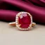 Placeholder: ruby gold ring, breathtaking, braided band, photorealistic, high fashion, fine jewellery, luxury, designer