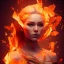 Placeholder: Origami, Portrait of a Lady on Fire, full body, dramatic lighting, hyper realistic, 8k, illustrated,