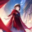 Placeholder: Clear focus,High resolution, one girls, Short brown hair, Purple eyes, Wearing a red cloak