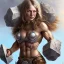 Placeholder: illustration icelandic female bodybuilder barbarian by adrian smith ted nasmith