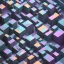 Placeholder: grey 3D colorful geometric installation, simplistic, studio lighting, C4D, 16k, Behance, Artstation, centered, top down camera, vibrant