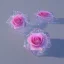 Placeholder: transparent multicolor crystal rose