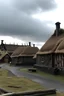 Placeholder: medieval Viking kingdom, castle town, Iceland, town, Viking longhouse