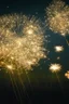 Placeholder: Dandelions glowing like fireworks in the sparkling summer night