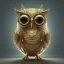 Placeholder: Steampunk Owl,full body shining gold metal, elegant, bokeh, volumetric lighting, extreme detail, Photorealism, macro lens 100mm, cinema4d, HDR, 8k, unreal engine 5