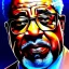 Placeholder: "Dizzy Gillespie, full-scale head and shoulders portrait, 8k resolution concept art portrait by Greg Rutkowski, Artgerm, WLOP, dizzy Gillespie dynamic lighting hyperdetailed intricately detailed Splash art trending on Artstation triadic colors Unreal Engine 5 volumetric lighting Splash art fantasy"