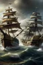 Placeholder: súboj dvoch piratskych lodi na mori