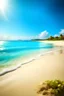 Placeholder: Create an image on high resolution according to the following title: "Beach Bliss: Discover paradise with this serene beach scene - turquoise waters and golden sands await your escape."