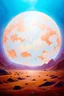 Placeholder: Time stretched under Mars REtrograde; pale neon neo-surrealistic painting