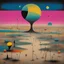 Placeholder: Everythings done under the sun but you believe at heart everyone's a killer || Horror Pink Floyd tribute, surreal, expansive, depth of field, by Joan Miro and Victor Pasmore and Basil Wolverton and Kenny Scharf, violent colors, sharp focus, glorious grotesque landscape