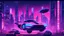 Placeholder: A futuristic cityscape at night with neon lights and flying cars.