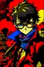 Placeholder: persona 5 style background and bright colours character