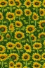 Placeholder: Infinite pattern, tilable, flat texture,wool texture, sunflowers, nature, photorealistics effects,