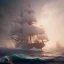 Placeholder: photo of a ultra realistic sailing ship, dramatic light, pale sunrise, cinematic lighting, battered, low angle, trending on artstation, 4k, hyper realistic, focused, extreme details, unreal engine 5, cinematic, masterpiece, art by studio ghibli, intricate artwork by john william turner