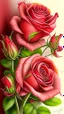 Placeholder: Valentines day flowers, art, drawing, very realistic, detailed, vibrant colors.