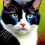 Placeholder: portrait of beautiful Cat painting by Brom , oil on canvas, cinematic composition, extreme detail,fit full head inside picture