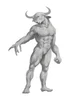 Placeholder: Centaur, a muscular man with a bull's head