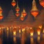 Placeholder: concept art, river lanterns on the eve of ullambana festival, high resolution, by james gurney, king sejong, yi jeong, yi jing, artstation