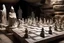 Placeholder: chess are made of salt in a white salt mine