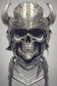 Placeholder: WARRIOR skull helmet, anime style, portrait